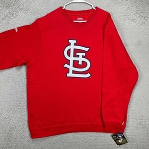 St. Louis Cardinals Sweatshirt Mens 2XL Red MLB Baseball Stitches 96091 NEW